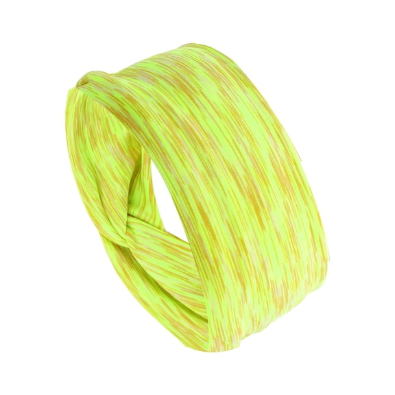 Unique Bargains 1 Pc Comfortable Headband High Elastic Headband for Sport Yellow