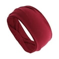 thumbnail image 1 of Unique Bargains 1 Pc Comfortable Headband Pure Color Wide Headband for Sport Red, 1 of 6