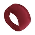 thumbnail image 1 of Unique Bargains 1 Pc Comfortable Headband Solid Wide Headband for Sport Wine Red, 1 of 6