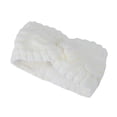 thumbnail image 1 of Unique Bargains 1 Pc Women's Warm Headband Winter Ear Warmer Wave Cross Head Wraps White, 1 of 6