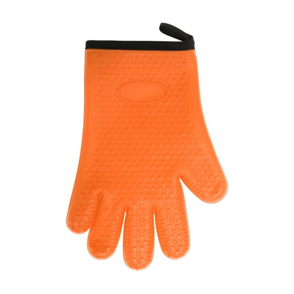 Unique Bargains 1 Pc Comfortable Oven Mitts for Kitchen Orange