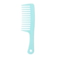 thumbnail image 1 of Unique Bargains 1 Pc Comfortable Wide Tooth Comb for Curly Thin Hair Plastic Sky Blue, 1 of 3