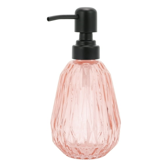 Unique Bargains 1 Pc Convenient Argyle Soap Dispenser 11.84oz Orange Black