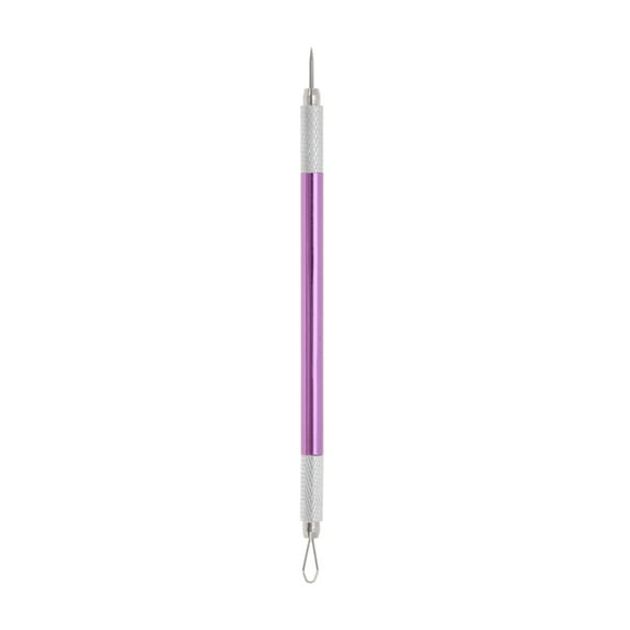 Unique Bargains 1 Pc Convenient Double-Ended Pimple Extractor Purple