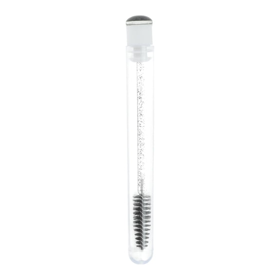 Unique Bargains 1 Pc Convenient Eyelash Brush for Vacation Black Plastic Nylon