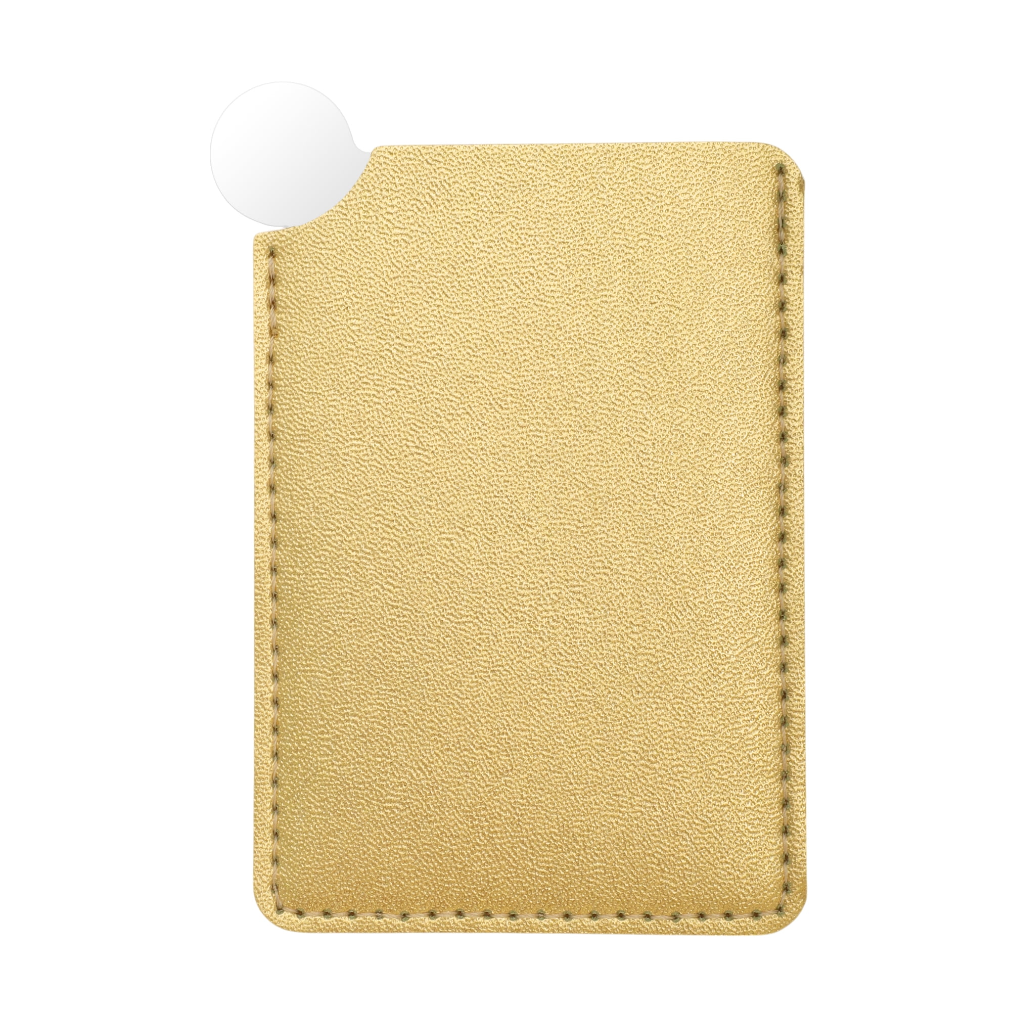 Unique Bargains 1 Pc Convenient Makeup Mirror Gold Tone