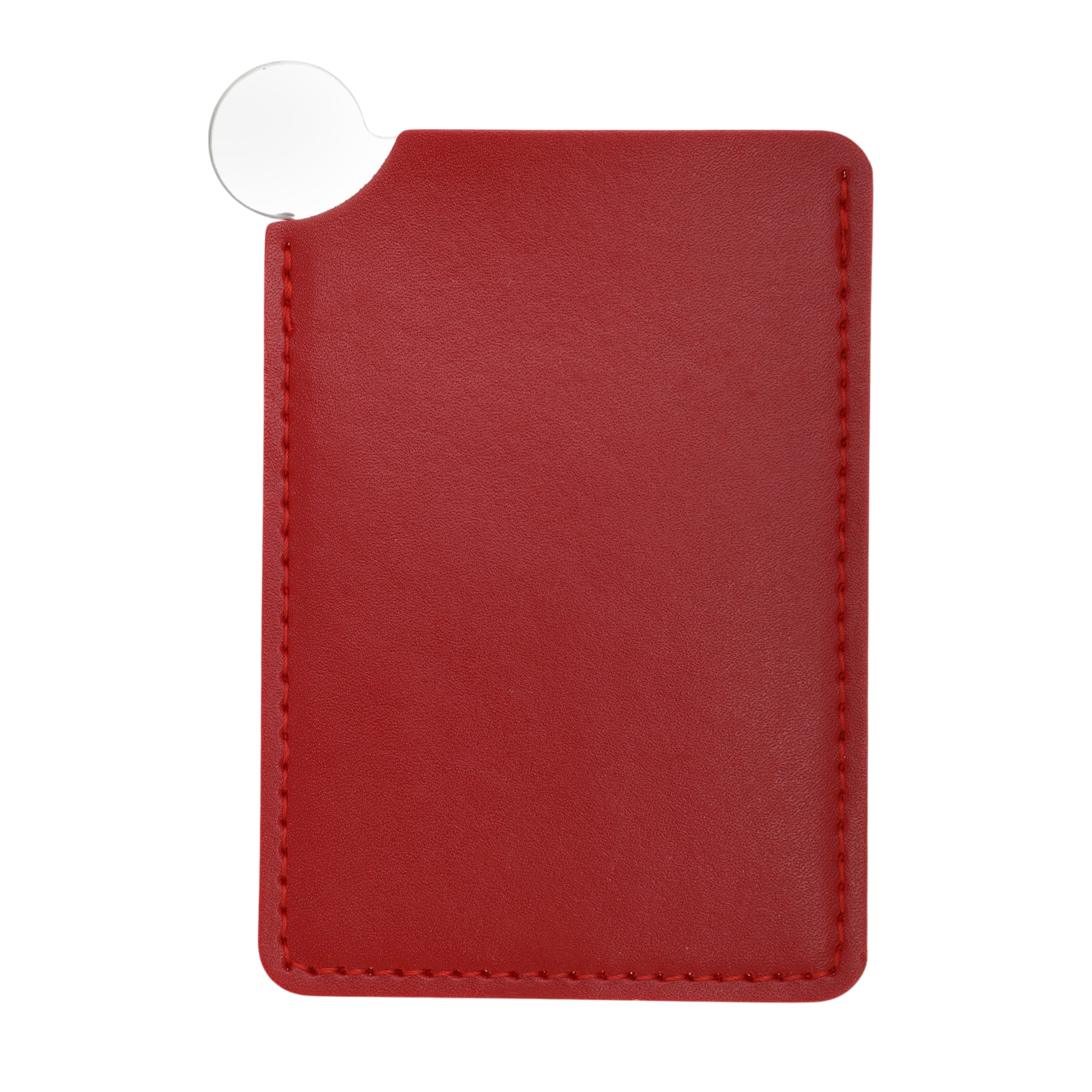 Unique Bargains 1 Pc Convenient Makeup Mirror Red
