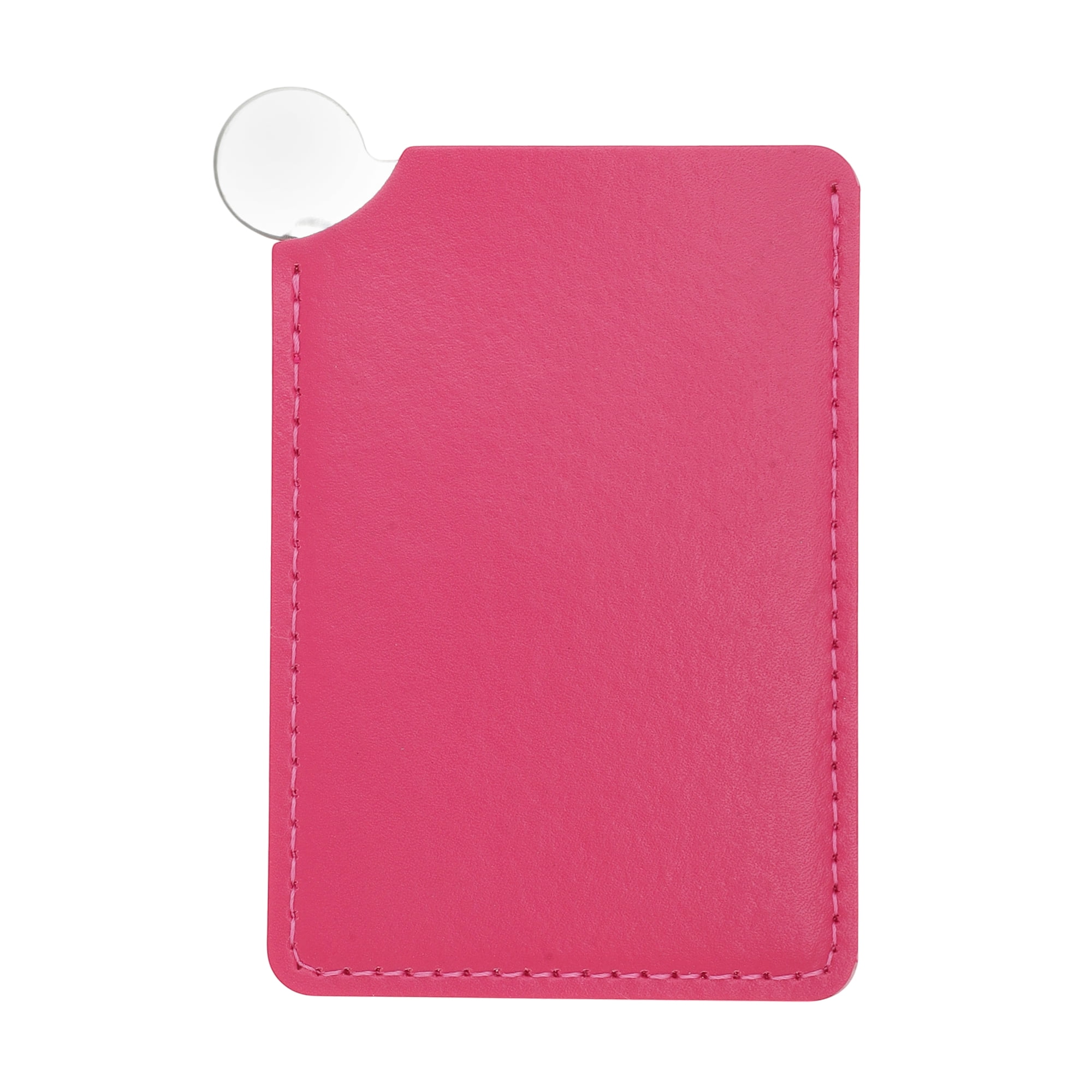 Unique Bargains 1 Pc Convenient Makeup Mirror Rose Red