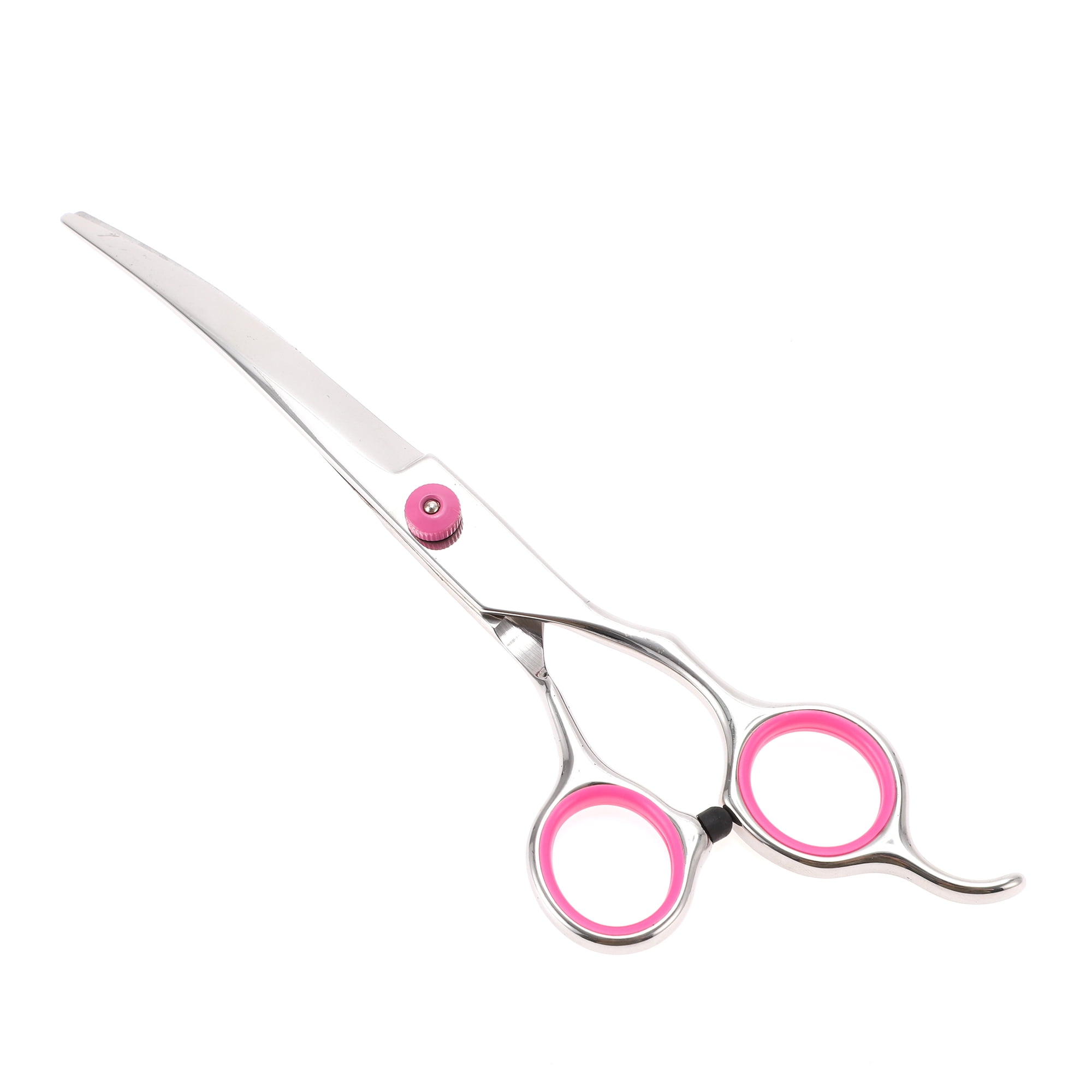 Unique Bargains 1 Pc Convenient Pet Trimmers for Pets Shop 6.5 Inches Silver Tone Pink