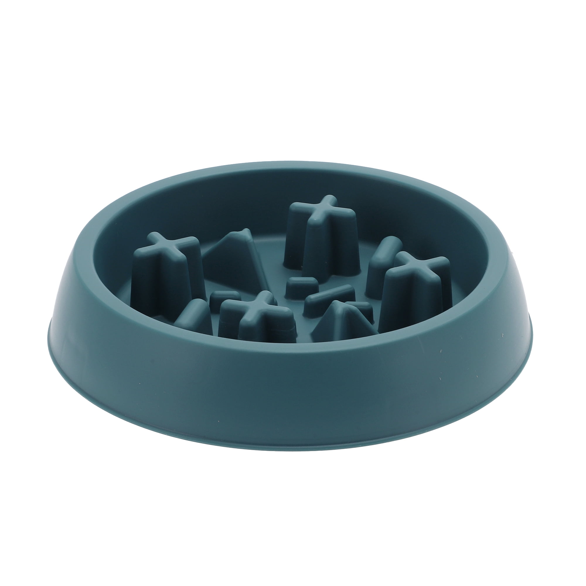 Unique Bargains 1 Pc Convenient Round Dog Bowl for Indoor and Outdoor Blue
