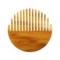 thumbnail image 1 of Unique Bargains 1 Pc Convenient Round Hair Comb Coffee Color Acetate Sheet, 1 of 6