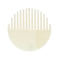 Unique Bargains 1 Pc Convenient Round Hair Comb White Acetate Sheet