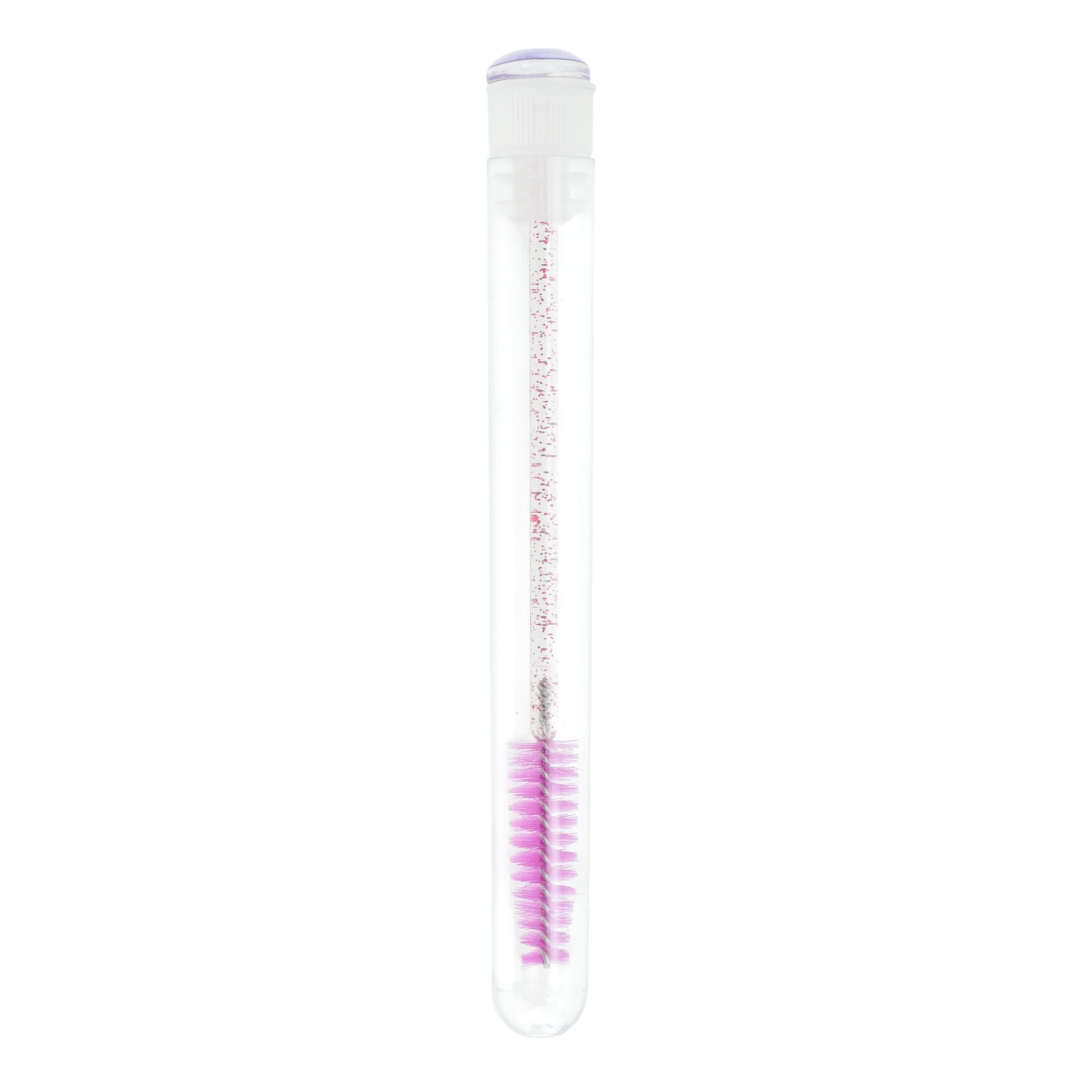 Unique Bargains 1 Pc Convenient Soft Nylon Bristles Eyelash Brush for Vacation Purple