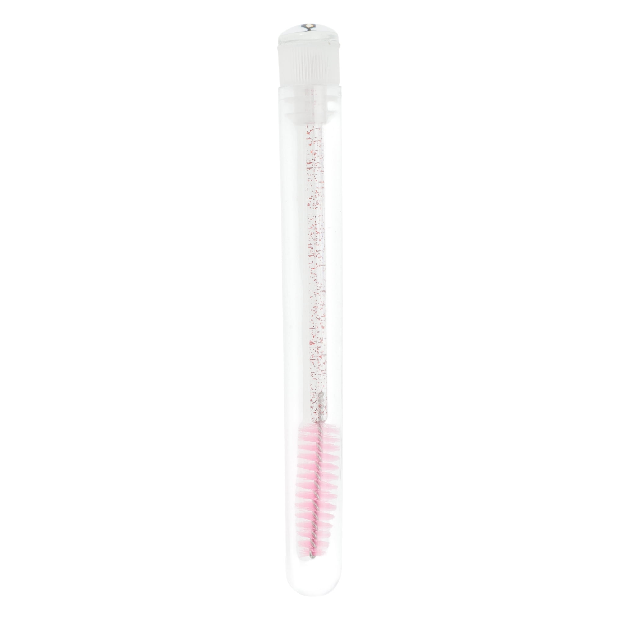Unique Bargains 1 Pc Convenient Soft Nylon Bristles Eyelash Brush for Vacation White
