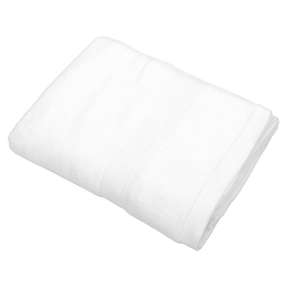 Unique Bargains 1 Pc Cotton Bath Towel Absorbent Cotton Towel 27.56"x55.12" White