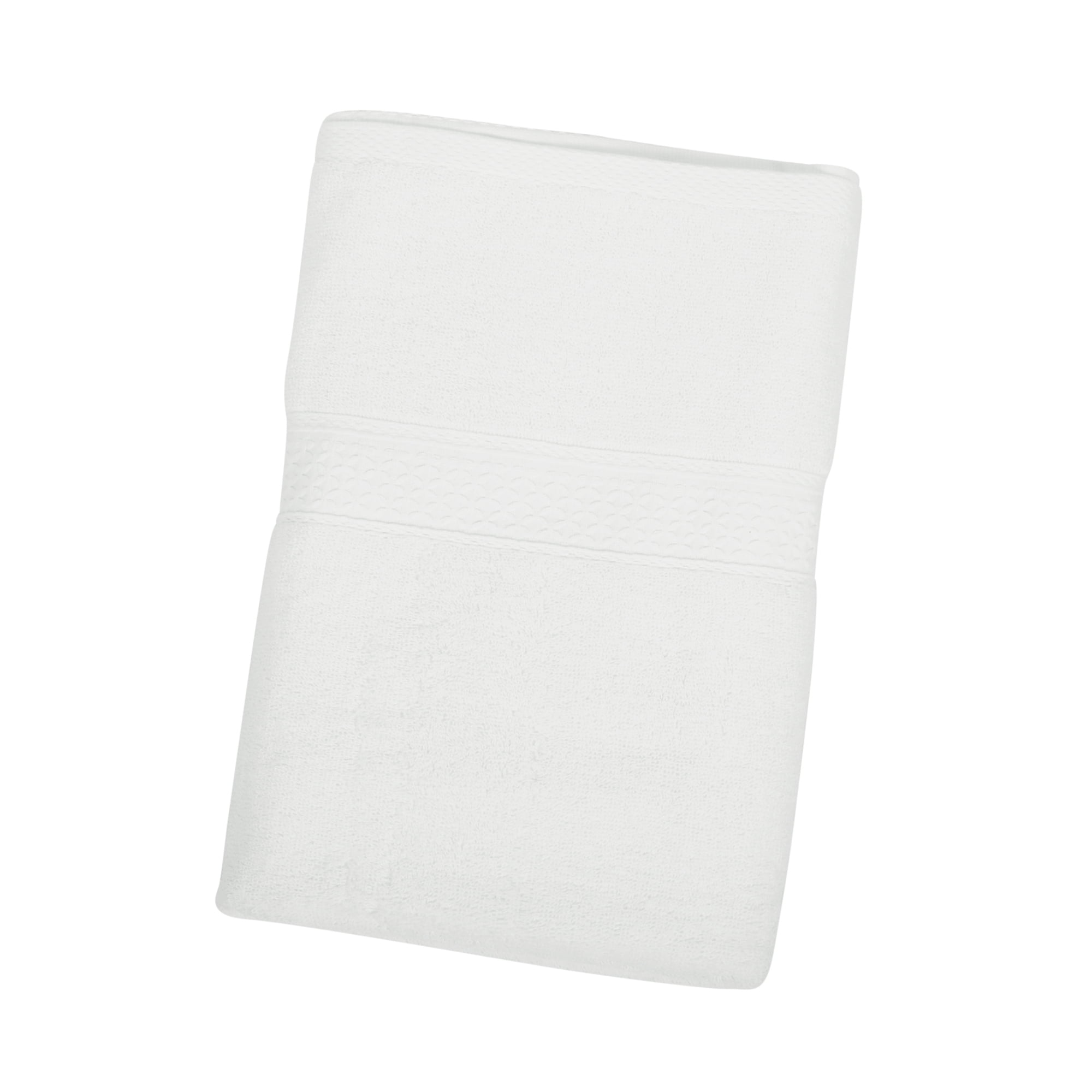 Unique Bargains 1pc Soft Absorbent Bath Towel Elastic Band White 55.12 inchx30.31 inch for Bathroom with Adjustable Button, Adult Unisex, Size: One
