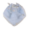 thumbnail image 1 of Unique Bargains 1 Pc Country Style Triangle Bandana Flower Turban Crochet Hair Scarf for Women Sky Blue, 1 of 5