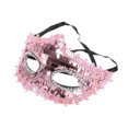 thumbnail image 1 of Unique Bargains 1 Pc Crystal Beaded Half Face Party Mask for Masquerade Party Pink, 1 of 3