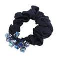 thumbnail image 1 of Unique Bargains 1 Pc Cube 1 Pc Faux Crystal Hair Rope Hair Scrunchies for Women for Girls Navy Blue, 1 of 3
