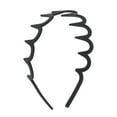 thumbnail image 1 of Unique Bargains 1 Pc Cute Big Wave Headbands for Women Frosted Black, 1 of 6