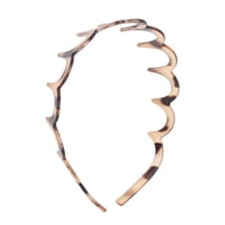 Unique Bargains 1 Pc Cute Big Wave Headbands for Women Light Brown