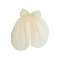 thumbnail image 1 of Unique Bargains 1 Pc Cute Bow Ribbon Hair Clips Light Yellow, 1 of 5