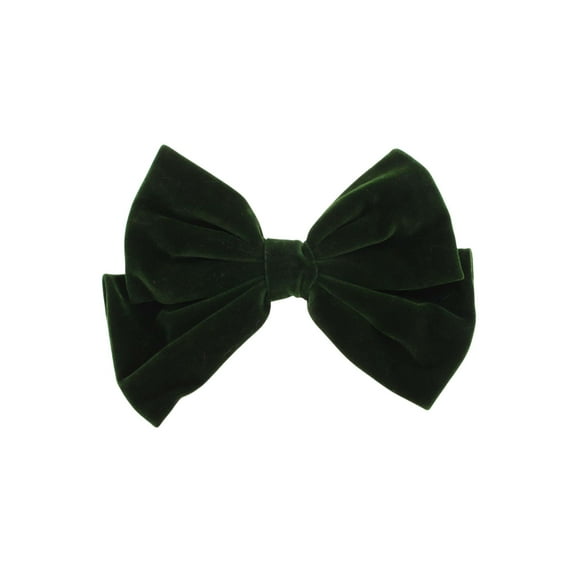 Unique Bargains 1 Pc Cute Bow Spring Hair Clips Dark Green