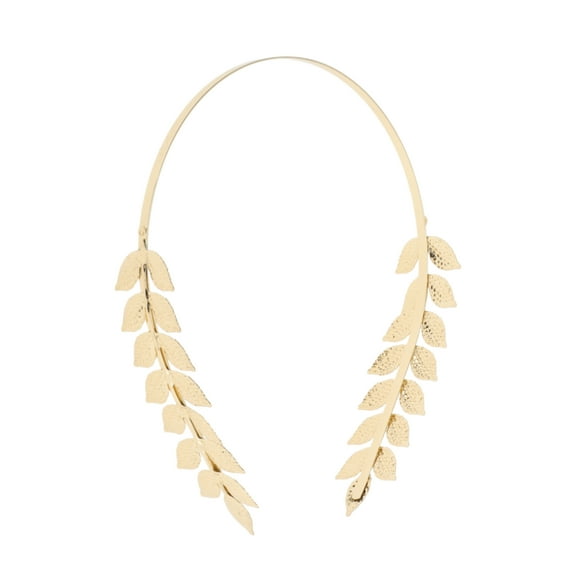 Unique Bargains 1 Pc Cute Branches And Leaves Headbands for Women Gold Tone