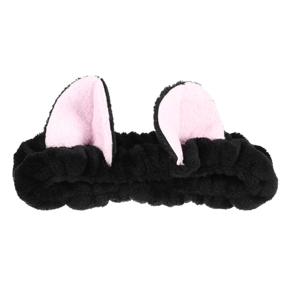 Unique Bargains 1 Pc Cute Cartoon Cat Ears Headbands for Girls for Women 7.09"x6.50", Black