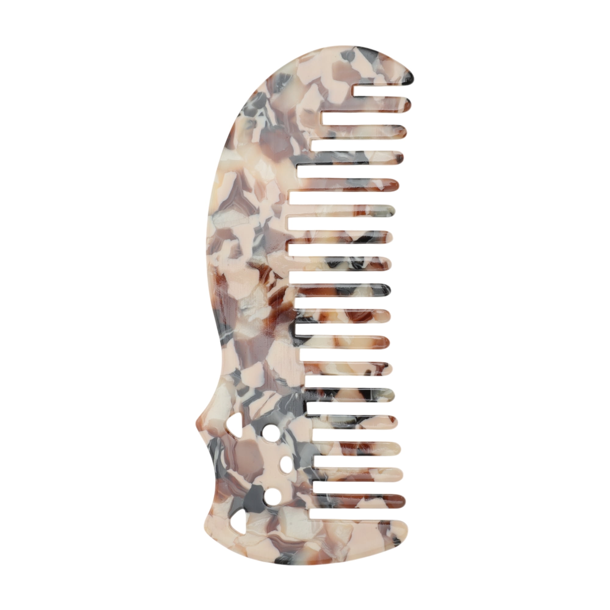 Unique Bargains 1 Pc Cute Cat Marble Hair Comb suitable for Making hair Smooth  Brown