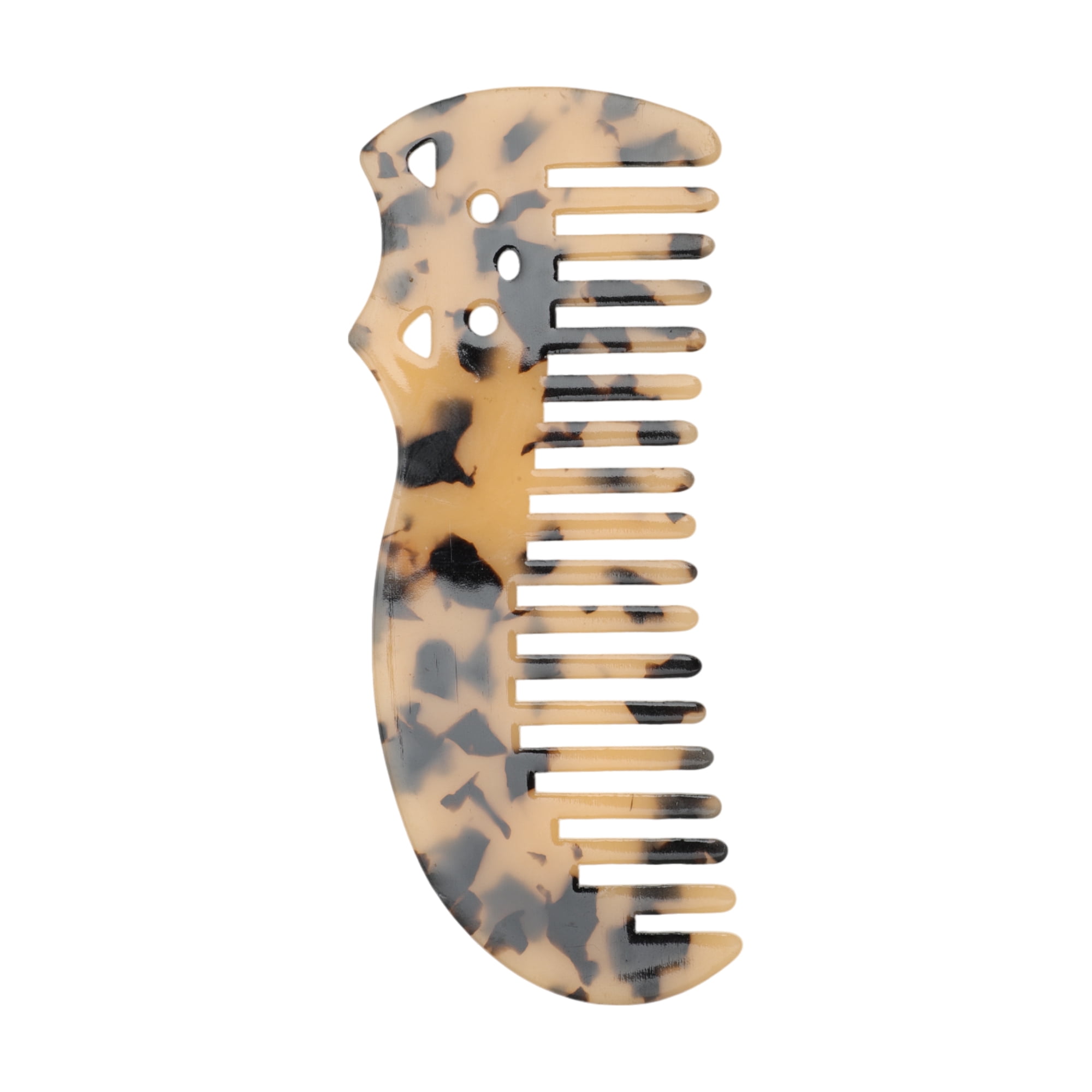 Unique Bargains 1 Pc Cute Cat Marble Hair Comb suitable for Making hair Smooth Light Brown