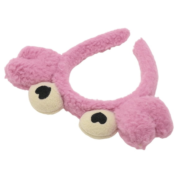 Unique Bargains 1 Pc Cute Classic Plush Animal Headbands for Women 7.87"x8.66"x0.75" Rose Red