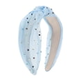 thumbnail image 1 of Unique Bargains 1 Pc Cute Colored Diamond Knotted Headband Headbands for Women Blue, 1 of 5