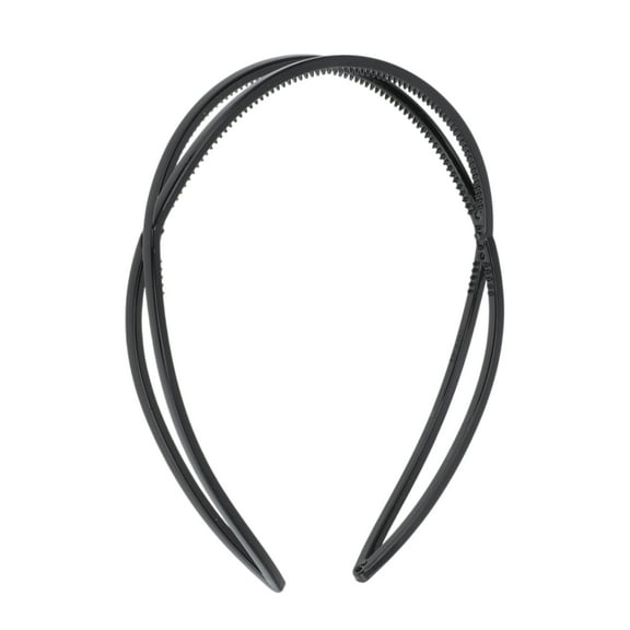 Unique Bargains 1 Pc Cute Elliptical Headbands for Women Bright Black