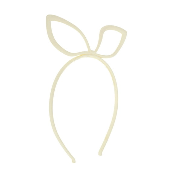 Unique Bargains 1 Pc Cute Frosted Animal Headbands for Women White