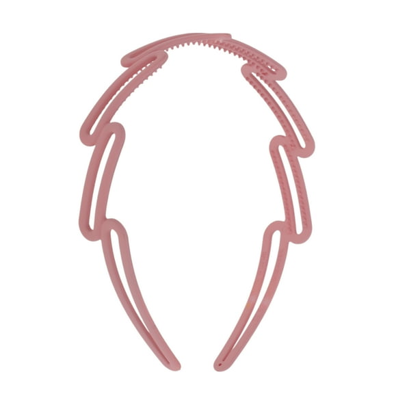 Unique Bargains 1 Pc Cute Frosted Diagonal Square Headbands for Women Pink