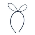 thumbnail image 1 of Unique Bargains 1 Pc Cute Frosted Rabbit Headbands for Women Dark Blue, 1 of 6