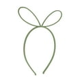 thumbnail image 1 of Unique Bargains 1 Pc Cute Frosted Rabbit Headbands for Women Green, 1 of 6