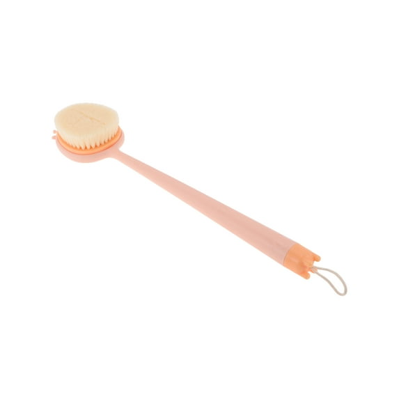 Unique Bargains 1 Pc Cute Long Handle Bath Brush for Bathroom Pink