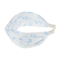 Unique Bargains 1 Pc Cute Printed Cross Headband Headbands for Women Blue And White