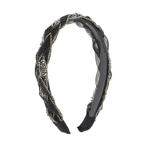 Unique Bargains 1 Pc Cute Rhinestone Headbands for Women Black