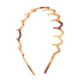 thumbnail image 1 of Unique Bargains 1 Pc Cute Toothed Triangular Headbands for Women Amber, 1 of 6