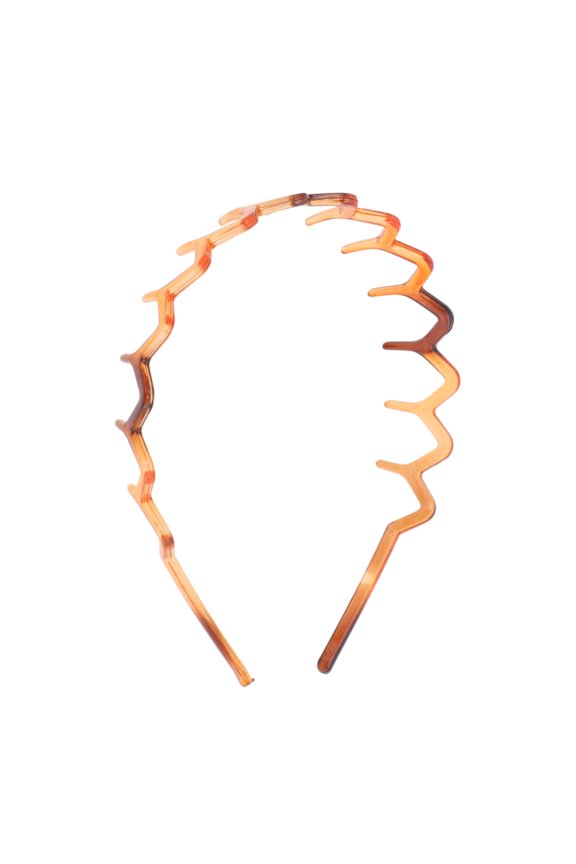 1 Pc Cute Toothed Triangular Headbands for Women Amber