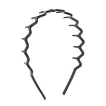 Unique Bargains 1 Pc Cute Toothed Triangular Headbands for Women Bright Black