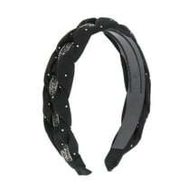 Unique Bargains 1 Pc Cute Twists Gypsophila Headbands for Women Black