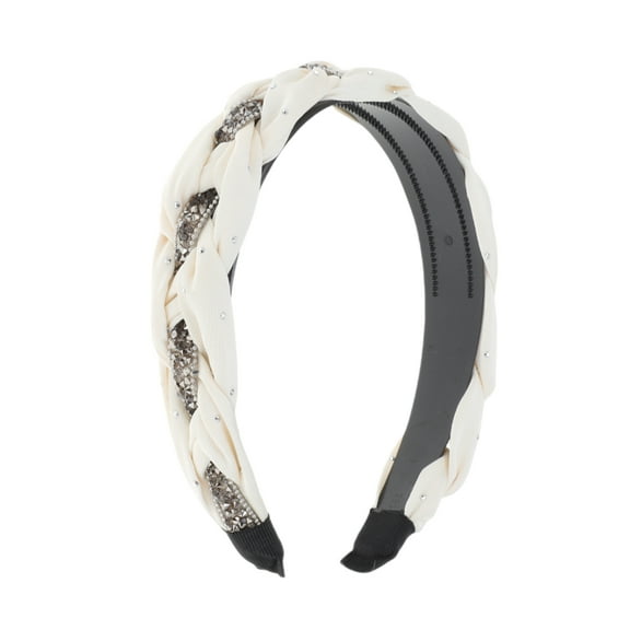 Unique Bargains 1 Pc Cute Twists Gypsophila Headbands for Women White