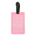 thumbnail image 1 of Unique Bargains 1 Pc DO Pattern Luggage Tag for Travelling Pink, 1 of 5
