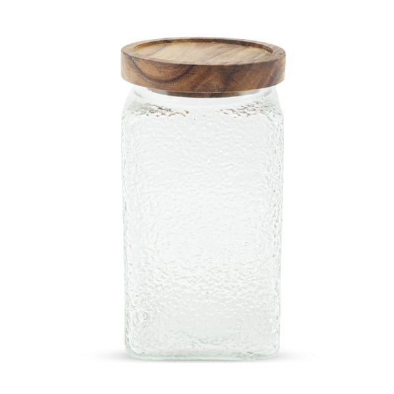 Unique Bargains 1 Pc Decorative Glass Jar with Lid Durable Texture Multipurpose Containers ["33.82oz"]