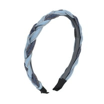 Unique Bargains 1 Pc Denim Braid Headbands Light Blue