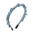 thumbnail image 1 of Unique Bargains 1 Pc Denim Knotted Headbands Light Blue, 1 of 6